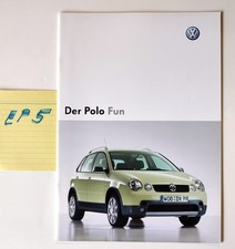 *** Oktober 2003 VW Polo Fun Sondermodell Prospekt #EP5