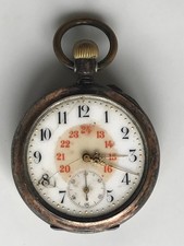 Schöne Antike PHENIX GALONNÉ TASCHENUHR 800er SILBER Cylindre 10 RUBIS 48 mm Uhr