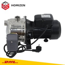 HOMIZEN 1100W Jetpumpe Gartenpumpe JET1.5HP Wasserpumpe Saugpumpe 4800 L/h Pumpe