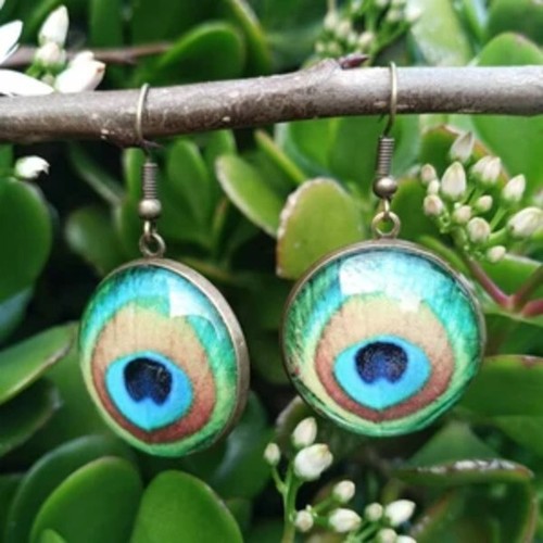 Pendientes cabujón con - cabujón,