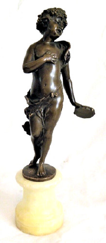 Alte halb akt bronze skulptur - alte,