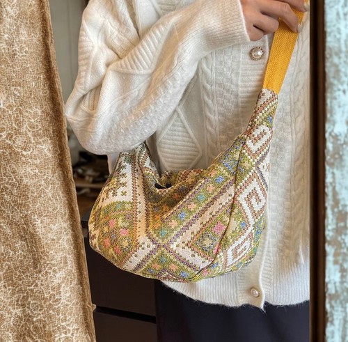 Vintage ethno schultertasche - vintage,