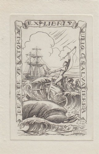 Exlibris bookplate radierung - exlibris,