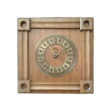 ebg Wanduhr Eiche hell Quarz funktioniert DDR