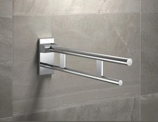 HEWI 900.50.40240 Stützklappgriff Duo Edelstahl verchromt 700 mm