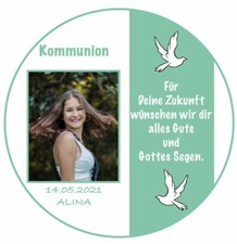 Tortenaufleger Fototorte Kommunion & Konfirmation individuell selber gestalten