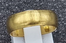 Sterling Silber 925 Ring 6mm breit halbrund eismattiert/satiniert/auch vergoldet