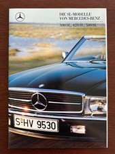 Prospekt / brochure Mercedes-Benz SL R107 300 SL - 420 SL - 500 SL MY 1987-88