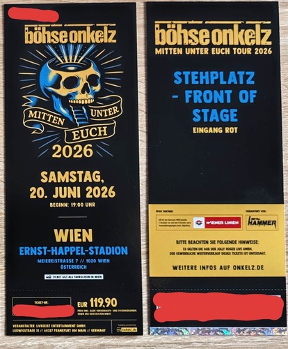 Böhse onkelz tour 2026 - böhse,