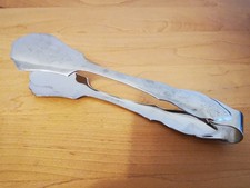 Gebäckzange Ostfriesenmuster, BSF 18/8 Edelstahl, gebraucht, ohne OVP