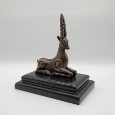 Bronzefigur Gazelle Signiert
