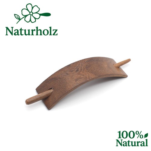 Vintage haarspange naturholz - vintage,