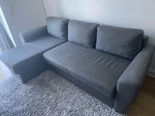 Ecksofa mit Bettfunktion Und Bettkasten, Dunkelgrau