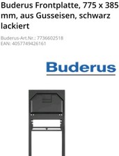 Buderus Frontplatte Gusseisen