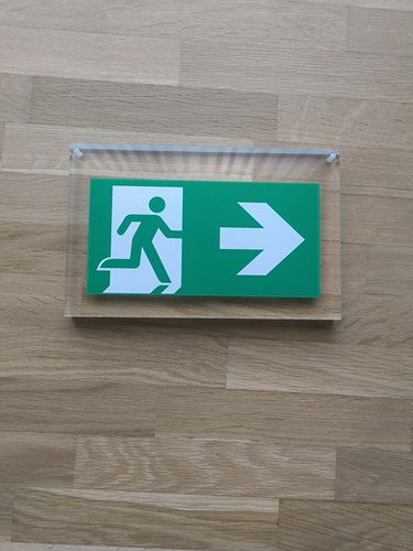Piktogram notausgang schild - piktogram,