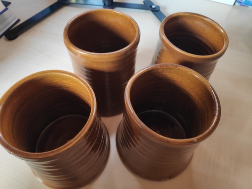 4er set keramik becher vasen - 4er,