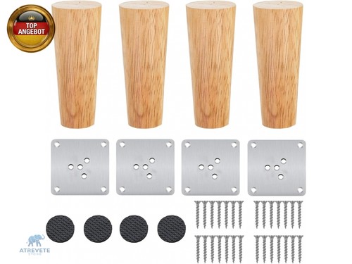 6cm holz tischbeine stück - holz,