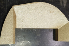 Oranier Aqua 5 Kaminofen, original Bodenstein links, Verkumilite, Brennraum,