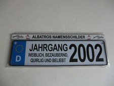 Albatros Namensschilder