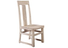 Stuhl Massivholz Akazie weiß