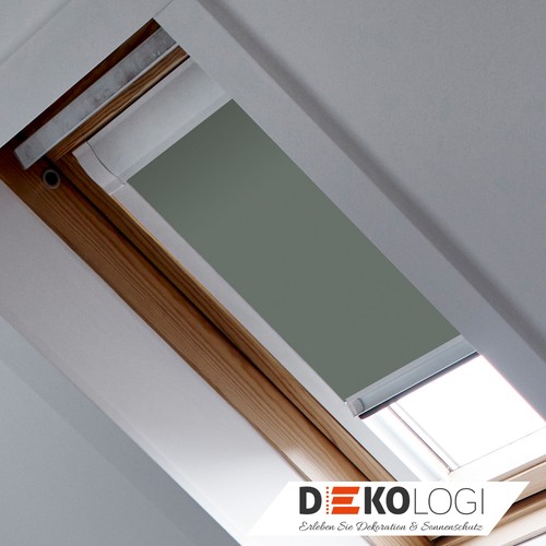 Dachfensterrollo mit schienen - dachfensterrollo,