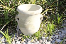 Amphore aus Terracotta weiß