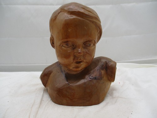 Geschnitzt holz figur - geschnitzt, –