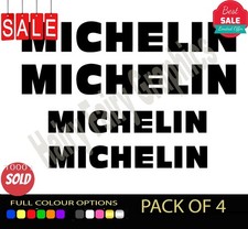 4x Michelin Vinyl Aufkleber