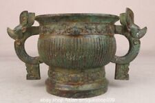 9.6" Old China Bronze Ware