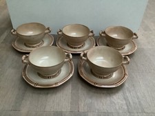 5 x Suppentasse mit Unterteller Friesland / Melitta Ceracron Bambus