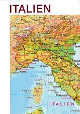 Landkarte Italien pysisch