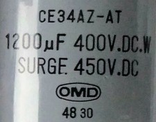 Aluminium-Elko 1200 µF, 400 V Radial / Becher - Schraubanschlüsse /OS 