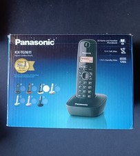 Panasonic Schnurlostelefon KX-TG1611 Dect Telefon mit Anruferkennung Schwarz