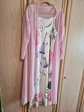 Damensommerkleid mit transparenter Überwurfjacke / Gr. XL