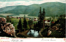 AK GRUSS AUS SCHLESIEN STEINKUNZENDORF REICHENBACH BRESLAU FORELLENTEICH 1900