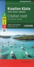 Kroatien Küste 1 : 200 000