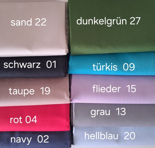 öko tex baumwollpopeline - baumwollpopeline, uni
