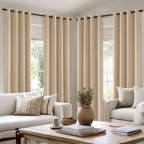 Vorhänge blickdicht beige - vorhänge,