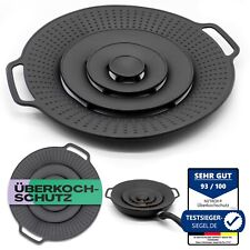 Überkochschutz Überlaufschutz Silikon Spritz Schutz für Töpfe Pfannen Topfdeckel