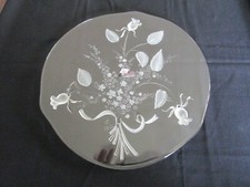 Tortenplatte WMF Glas florales Muster sehr schön Durchmesser 32 cm  OVP neuwerti