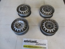 Set 4 Stahlfelgen Fiat Uno 1.0