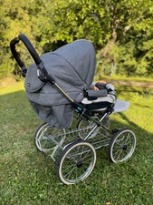 Stroller Emmaljunga Mondial de Luxe Kinderwagen inkl. Sportsitz - grau weiß