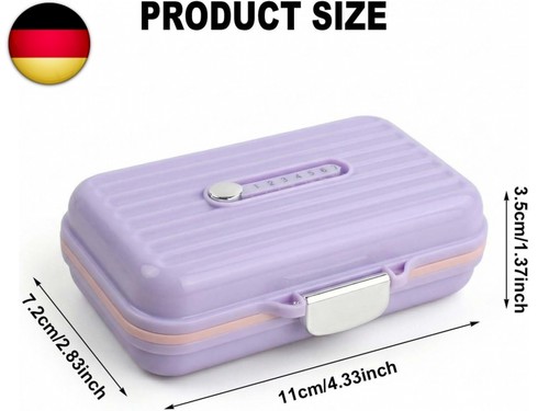 Pillendose tage tragbare - pillendose, 7