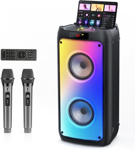 Karaoke box mit mikrofonen - box,