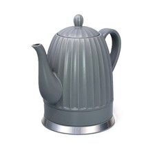 Grauer Keramik-Wasserkocher
