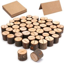 Tischkartenhalter Holz Hochzeit 50er Pack Tischnummernhalter Fotohalter rustikal