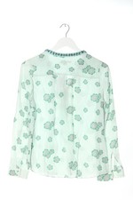BODEN Hemd-Bluse Damen Bluse Gr. DE 36 grün-weiß Elegant