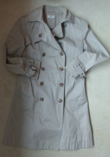 Damen-Trenchcoat, Marke Anne L., Gr. 38, hellbeige, klassische Form, getragen