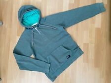 Bench. Sweatshirt Sweat Sweater Pullover Gr. M Grün-Grau Kapuze 100% Baumwolle