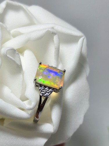 Natural opal ring - natural,